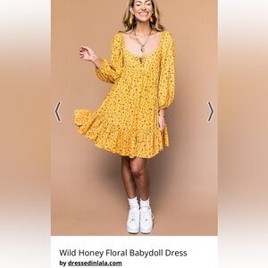 Amazing condition Honey babydoll dress size L